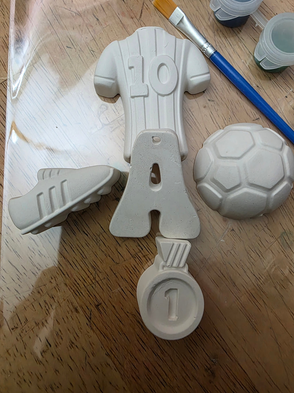 Soccer themed paint kit for kids & adults